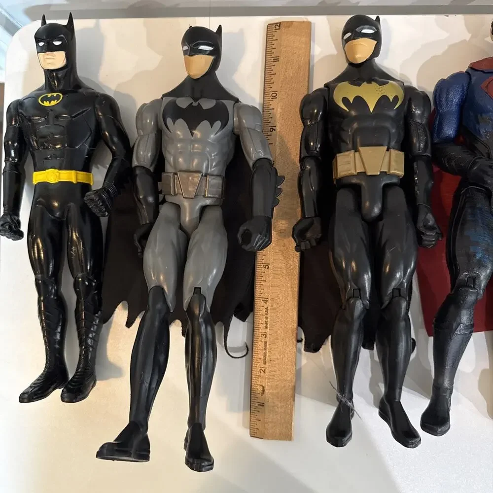 DC Comics Action Figure Lot Batman Superman Robin Joker 6 Large Figures